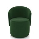 Ver imagem 5 de Poltrona Decorativa Orgânica Fixa para Sala Malu Suede Verde M11 - D’Rossi