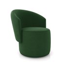 Ver imagem 1 de Poltrona Decorativa Orgânica Fixa para Sala Malu Suede Verde M11 - D’Rossi