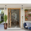 Ver imagem 2 de 14 Pendente Externo Rustico Pergolado Colonial Preto Alz14