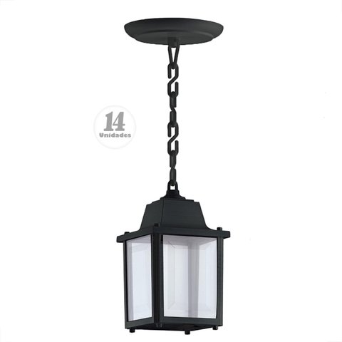 14 Pendente Externo Rustico Pergolado Colonial Preto Alz14