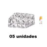 Kit 5 Spot Cristal Embutir Pastilhas Ac629 + LED G9 220V 3000K - 2