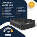 Ver imagem 4 de Cama Box com Colchão Ortobom de Espuma Pillow Top Confort Black Casal 138cm
