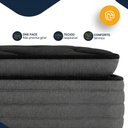 Ver imagem 6 de Cama Box com Colchão Ortobom de Espuma Pillow Top Confort Black Casal 138cm