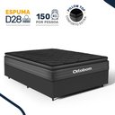 Ver imagem 2 de Cama Box com Colchão Ortobom de Espuma Pillow Top Confort Black Casal 138cm