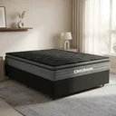 Ver imagem 2 de Cama Box com Colchão Ortobom de Espuma Pillow Top Confort Black Casal 138cm