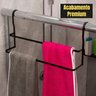 Toalheiro Para Box De Vidro Porta Toalha Suporte Preto 60cm - 5
