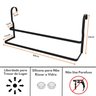 Toalheiro Para Box De Vidro Porta Toalha Suporte Preto 60cm - 4