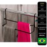 Toalheiro Para Box De Vidro Porta Toalha Suporte Preto 60cm - 9