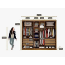 Ver imagem 7 de Guarda Roupa Sollo 3 Portas 100%mdf Cumaru - Novo Horizonte