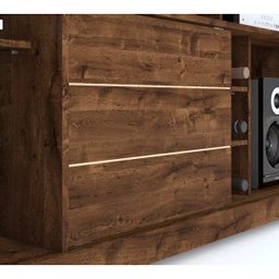 Rack para Tv 47 Polegadas Aquiles Trufa com Rodizios Dj Moveis - 5