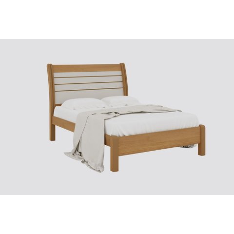 Cama de Casal Queen Esmeralda Plus - D Doro Cinamomo/off White