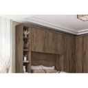 Ver imagem 3 de Módulo Armário Ponte Aéreo Casal Rizon c/ 4 Portas Freijó Cumaru - Novo Horizonte