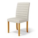 Ver imagem 6 de Kit 4 Cadeiras de Sala de Jantar Estofadas Veiga Madeira Maciça Linho Off White G78 - Gran Belo Cade