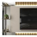 Ver imagem 3 de Estante Home para Tv 60 Polegadas Lumus Amarula Carvalho Europeu Dj Moveis
