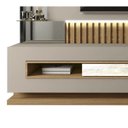 Ver imagem 2 de Estante Home para Tv 60 Polegadas Lumus Amarula Carvalho Europeu Dj Moveis