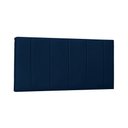 Ver imagem 1 de Painel de Cama 195cm Cristal Suede Azul Marinho - Lucadi Home