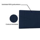 Ver imagem 3 de Painel de Cama 195cm Cristal Suede Azul Marinho - Lucadi Home