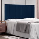 Ver imagem 2 de Painel de Cama 195cm Cristal Suede Azul Marinho - Lucadi Home