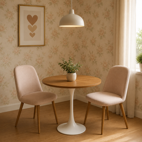 Mesa de Jantar Saarinen Redonda 60cm - Freijó
