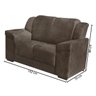 Conjunto de Sofá 2 e 3 Lugares Iúna Estofar Suede Tabaco - 10