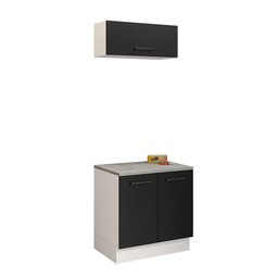 Kit com Balcão e Armário Aéreo Multiuso 80cm Agata Madesa - 3