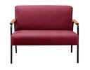 Ver imagem 2 de Namoradeira Jade Cor:Suede Bordô 110
