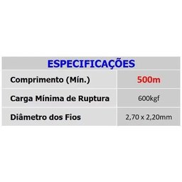 Arame Ovalado 500m 16x14 (2,7 X 2,2mm) Pantanal Morlan - 3
