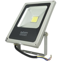 Kit 4 Refletor Holofote Led 20W Prova Dágua Branco Frio 6500K Slim Bivolt Exbom RL-C5B20W Prata - 6 Kit 4 Refletor Holofote Led 20W Prova Dágua Branco Frio 6500K Slim Bivolt Exbom RL-C5B20W Prata - 6