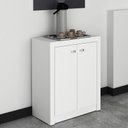Ver imagem 1 de Balcão para Escritório com 2 Portas Me4103 Branco Tecnomobili