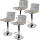 Ver imagem 1 de Kit 4 Banquetas Gomos para Cozinha 3-35 Cor:Nude