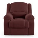 Ver imagem 1 de Poltrona do Papai Reclinável Sala de Cinema Barcelona Power Elétrica Usb Veludo Vinho G23 Encantum