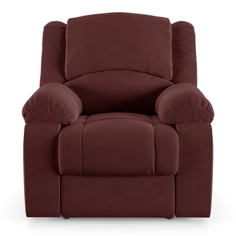 Poltrona do Papai Reclinável Sala de Cinema Barcelona Power Elétrica Usb Veludo Vinho G23 Encantum