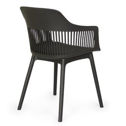 Conjunto Mesa de Jantar Redonda Talia Amadeirada Preta 100cm com 4 Cadeiras Estofadas Marcela - - 6