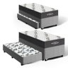 Cama Box com Colchão de Espuma D33 Ortobom Airtech 100 + Auxiliar de Molas Unique Solteiro 88cm - 1