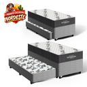 Ver imagem 3 de Cama Box com Colchão de Espuma D33 Ortobom Airtech 100 + Auxiliar de Molas Unique Solteiro 88cm