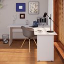 Ver imagem 2 de Mesa Angular New City Pé Painel 160 cm Cinza Cristal Gebb Work