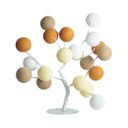 Ver imagem 1 de Luminária de Mesa Árvore de Luz Estilo Bonsai com Bolinhas Bivolt (terrosos)