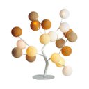 Ver imagem 2 de Luminária de Mesa Árvore de Luz Estilo Bonsai com Bolinhas Bivolt (terrosos)