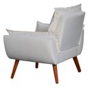 Ver imagem 2 de Poltrona Opala Decorativa Linho Crú - D'Rost