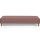 Ver imagem 5 de Puff Decorativo Sala de Estar Bali W01 Pés Palito 170x60cm Suede Rosê - Lyam Decor