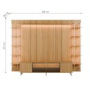 Ver imagem 4 de Estante para TV até 85 Polegadas Vidro Reflecta com Prateleiras 100% MDF com LED Neon Float 291cm