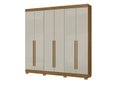 Ver imagem 2 de Guarda Roupa 230cm Casal 6 Portas 2 Gavetas - Atacama/ Areia Aramóveis