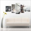 Ver imagem 3 de Quadro Decorativo Tomb Raider Games Jogos Quartos Salas Interiores Mosaico 5 Peças Com Moldura