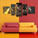 Ver imagem 4 de Quadro Decorativo Tomb Raider Games Jogos Quartos Salas Interiores Mosaico 5 Peças Com Moldura