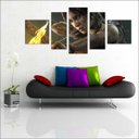 Ver imagem 1 de Quadro Decorativo Tomb Raider Games Jogos Quartos Salas Interiores Mosaico 5 Peças Com Moldura