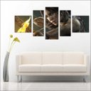 Ver imagem 3 de Quadro Decorativo Tomb Raider Games Jogos Quartos Salas Interiores Mosaico 5 Peças Com Moldura