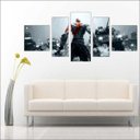 Ver imagem 3 de Quadro Decorativo God Of War Games Jogos Quartos Salas Interiores Mosaico 5 Peças Com Moldura