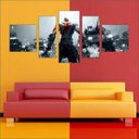 Ver imagem 4 de Quadro Decorativo God Of War Games Jogos Quartos Salas Interiores Mosaico 5 Peças Com Moldura