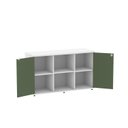 Ver imagem 5 de Armário Credenza 2 Portas Pivotante P25 Branco/Salvia