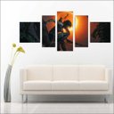 Ver imagem 3 de Quadro Decorativo Tomb Raider Games Jogos Quartos Salas Interiores Mosaico 5 Peças Com Moldura